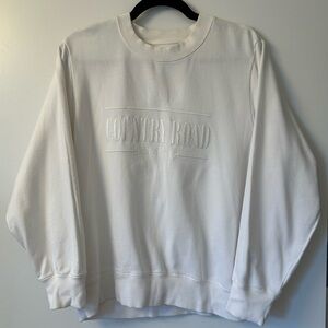 Country Road Verified Australian Cotton Heritage White Crew Neck Sweatshirt